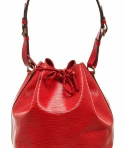 Top 10 🥰 Louis Vuitton Red Epi Leather Noe PM Bag 😉