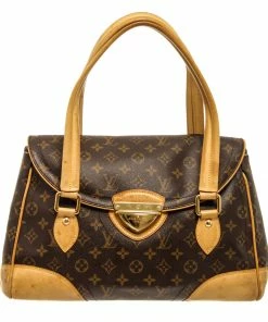 Wholesale 🌟 Louis Vuitton Brown Monogram Canvas Leather Beverly GM Shoulder Bag 🎁