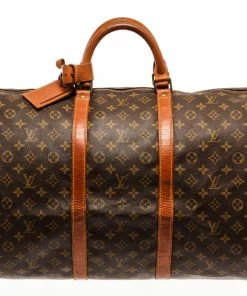 Best deal ๐ Louis Vuitton Brown Monogram Canvas Keepall Bandouliere 60 Travel Bag ๐ฅ