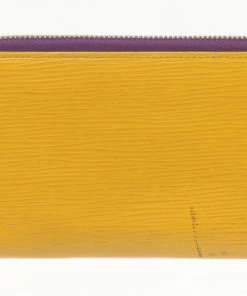 Top 10 👏 Louis Vuitton Yellow Epi leather Zippy Wallet 😀