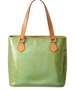 Hot Sale 🔥 Louis Vuitton Baby Green Monogram Vernis Leather Houston (Authentic Pre-Owned) 👍