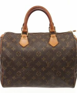 Best deal 👏 Louis Vuitton Brown Monogram Canvas Speedy 30 Satchel Bag 🛒