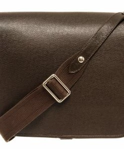 Coupon 👏 Louis Vuitton Brown Taiga Leather Andrei Shoulder Bag 🛒