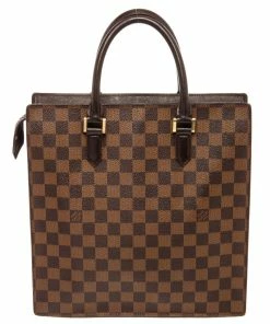 Outlet 🔔 Louis Vuitton Brown Damier Ebene Venice Sac Plat Bag 😍