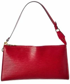 Best Sale 😍 Louis Vuitton Red Epi Leather Pochette Accessoires (Authentic Pre-Owned) ❤️