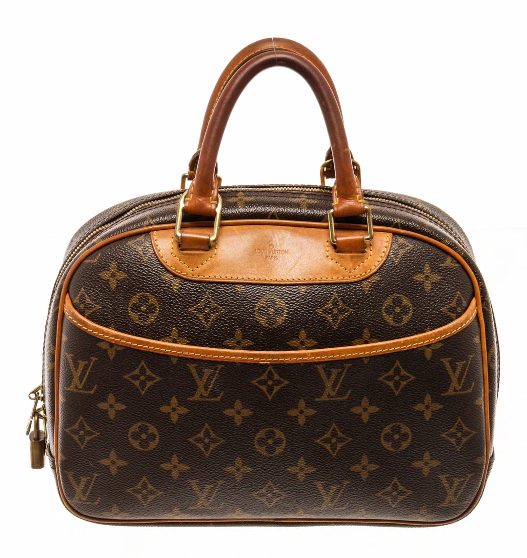 Budget ๐งจ Louis Vuitton Brown Monogram Canvas Trouville Satchel Bag ๐