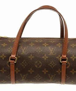 Discount 🌟 Louis Vuitton Brown Monogram Canvas Papillon 26 Shoulder Bag ✨