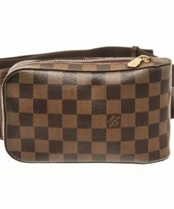 Buy ๐ Louis Vuitton Brown Damier Ebene Canvas Geronimos Shoulder Bag ๐