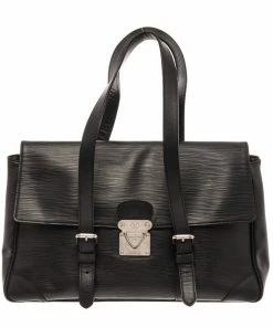 Deals 🧨 Louis Vuitton Black Epi Leather Segur MM Shoulder Bag 🎉