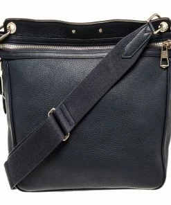 Discount ✔️ Louis Vuitton Navy Leather Armand Messenger bag ⭐