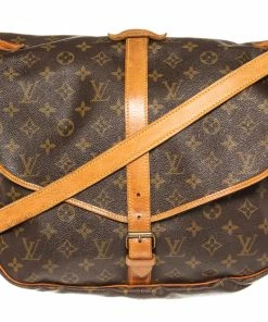 Cheapest 💯 Louis Vuitton Brown Monogram Saumur 35cm Crossbody Bag 👏