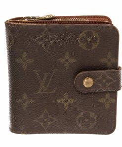 Hot Sale 🎉 Louis Vuitton Brown Monogram Canvas Compact Zippy Wallet 🧨