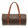 Outlet 🎁 Louis Vuitton Brown Canvas Papillon 30 Shoulder Bag ⌛