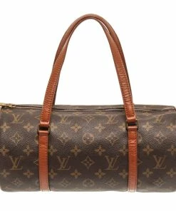 Outlet 🎁 Louis Vuitton Brown Canvas Papillon 30 Shoulder Bag ⌛