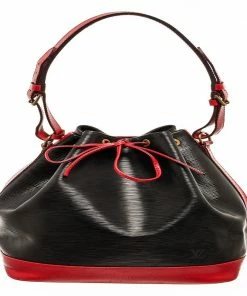 Brand new โ Louis Vuitton Black And Red Epi Leather Noe Shoulder Bag โ