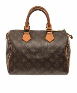 Budget ✨ Louis Vuitton Brown Monogram Speedy 25 Satchel Bag 😍