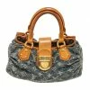 Discount ❤️ Louis Vuitton Blue Monogram Denim Pleaty 👜 Handbag 🤩