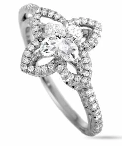 Outlet 🤩 Louis Vuitton Monogram Fusion Platinum and Diamond Engagement Ring 🤩