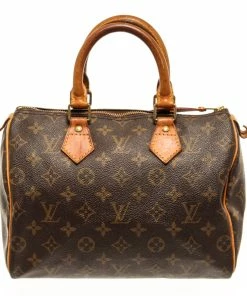 Outlet 👍 Louis Vuitton Monogram Speedy 25 👜 Handbag ✔️
