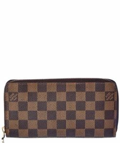 Deals 👏 Louis Vuitton Damier Ebene Canvas Zippy Wallet (Authentic Pre-Owned) 👏