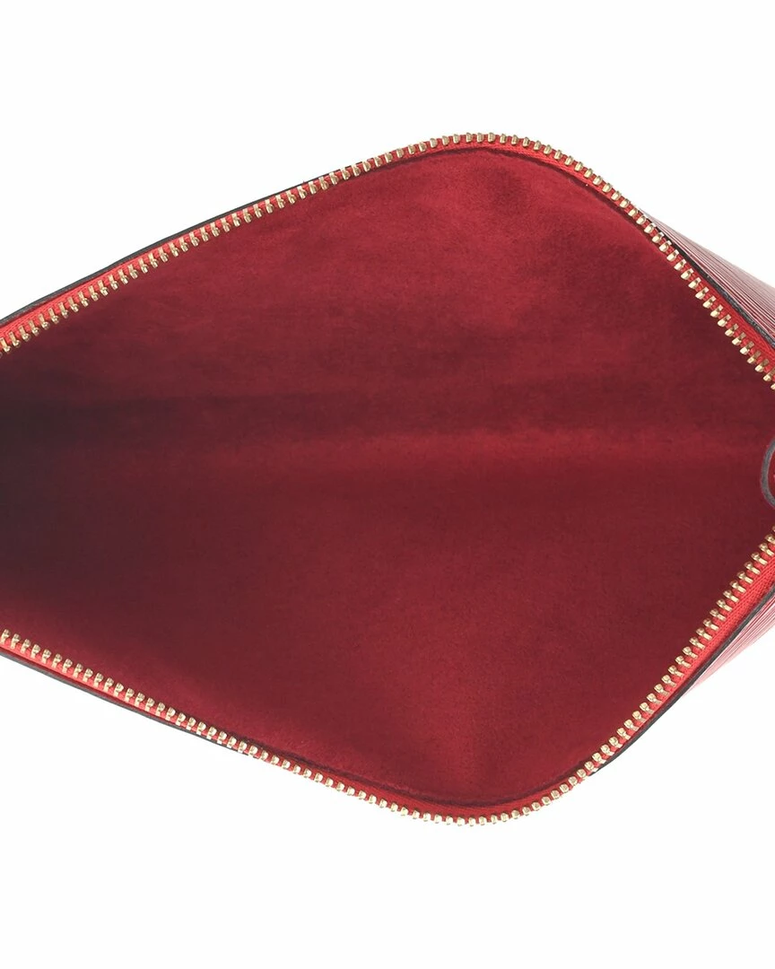 New โ๏ธ Louis Vuitton Castilian red Leather Pochette Accessoires 24 (Authentic Pre- ๐ฏ - Image 5