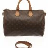 Coupon 🌟 Louis Vuitton Brown Monogram Speedy 35 Bandouliere 💯
