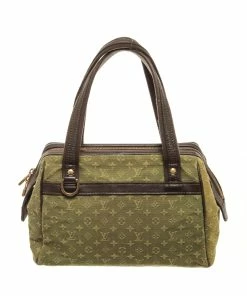 Coupon 🎁 Louis Vuitton Green Monogram Mini Lin Josephine PM Shoulder Bag 🔔