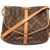 Flash Sale 🎉 Louis Vuitton Brown Monogram Canvas Saumur 35 Shoulder Bag 💯
