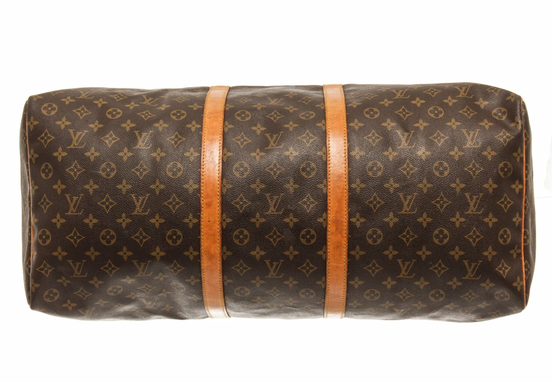 Coupon 😀 Louis Vuitton Brown Monogram Canvas Keepall 60 Duffel Bag ❤️ - Image 4