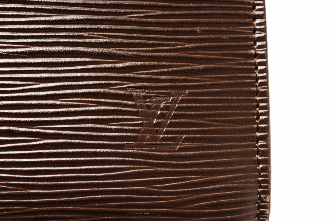 Budget โ๏ธ Louis Vuitton Dark Brown Epi Leather Pochette Accessories NM Bag ๐ฏ - Image 5