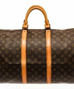 Cheap 😉 Louis Vuitton Brown Monogram Canvas Keepall 55 Travel Bag 🔔