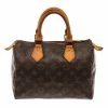 Coupon 🔔 Louis Vuitton Brown Monogram Canvas Speedy 25 Satchel Bag ⌛