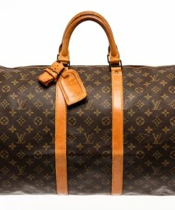 Best reviews of ❤️ Louis Vuitton Brown Monogram Canvas Keepall 55 Travel Bag 👍