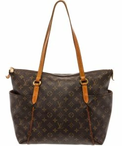 Brand new ๐ Louis Vuitton Brown Monogram Canvas Totally MM Zip Tote Bag ๐งจ