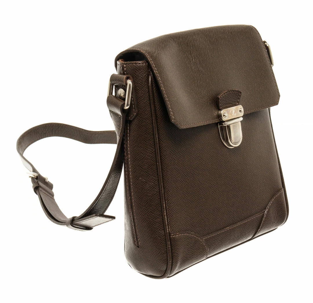 Wholesale ๐ Louis Vuitton Brown Ardoise Luka Taiga Leather Shoulder Bag โ - Image 2