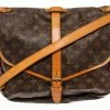 New 🤩 Louis Vuitton Brown Monogram Leather Saumur 30 Messenger Bag 😍