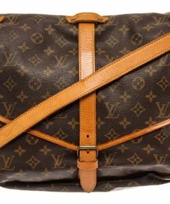 New 🤩 Louis Vuitton Brown Monogram Leather Saumur 30 Messenger Bag 😍