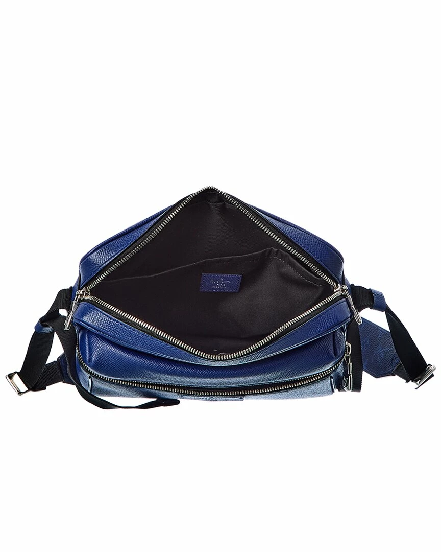 Best Sale ๐งจ Louis Vuitton Blue Taiga Leather Taigarama Outdoor Messenger PM (Authentic ๐งจ - Image 4