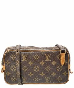 Coupon 😍 Louis Vuitton Monogram Canvas Pochette Marly Bandouliere (Authentic Pre-Owned) ⭐