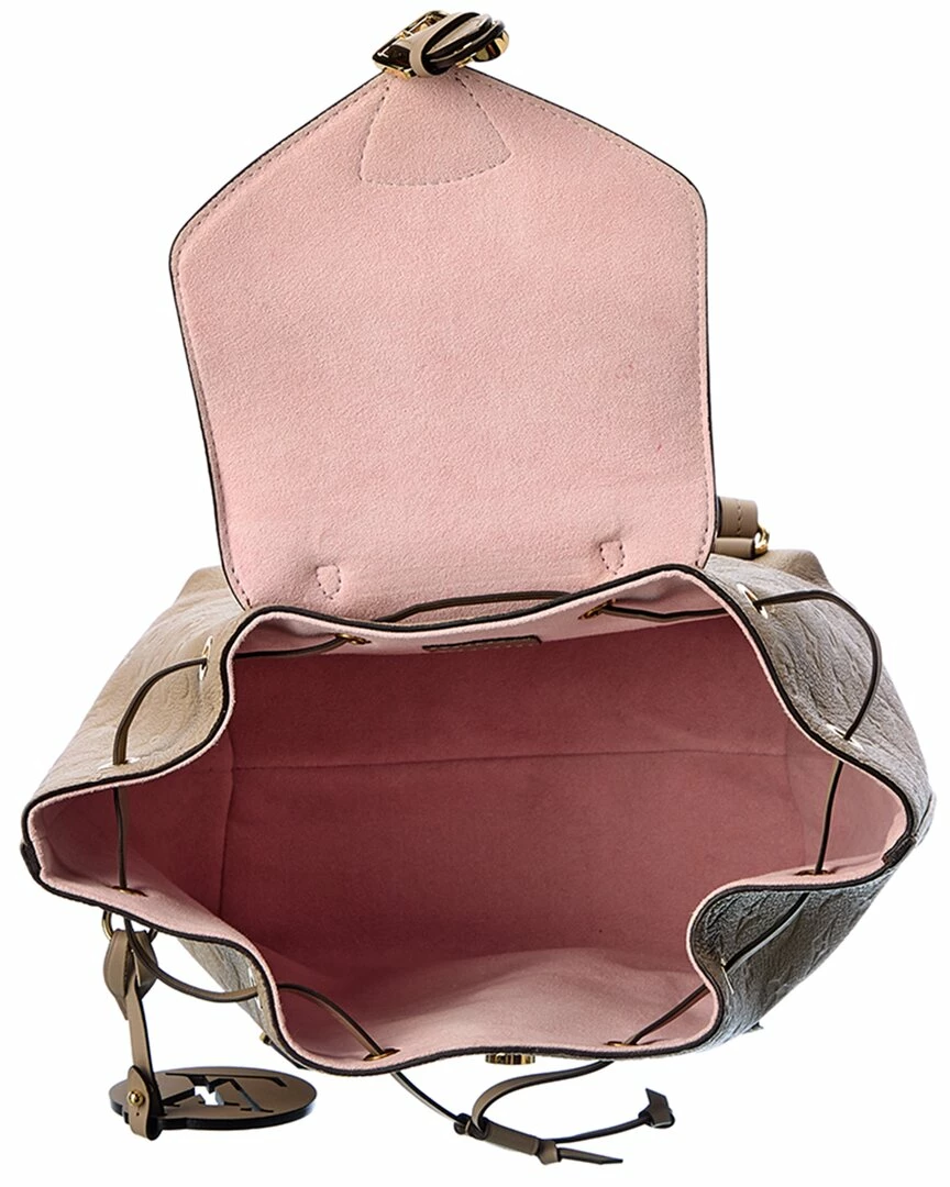 Flash Sale 🔔 Louis Vuitton Beige Monogram Empreinte Leather Montsouris PM (Authentic 👏 - Image 4