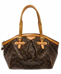 New 🛒 Louis Vuitton Brown Monogram Canvas Tivoli GM Shoulder Bag 👏