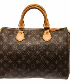 Budget ✔️ Louis Vuitton Brown Monogram Canvas Speedy 30 Satchel Bag 😍