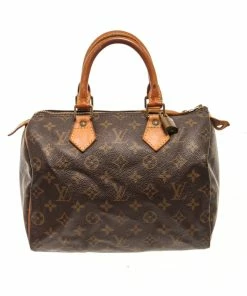 Discount 👍 Louis Vuitton Brown Monogram Speedy 25 👜 Handbag 👏