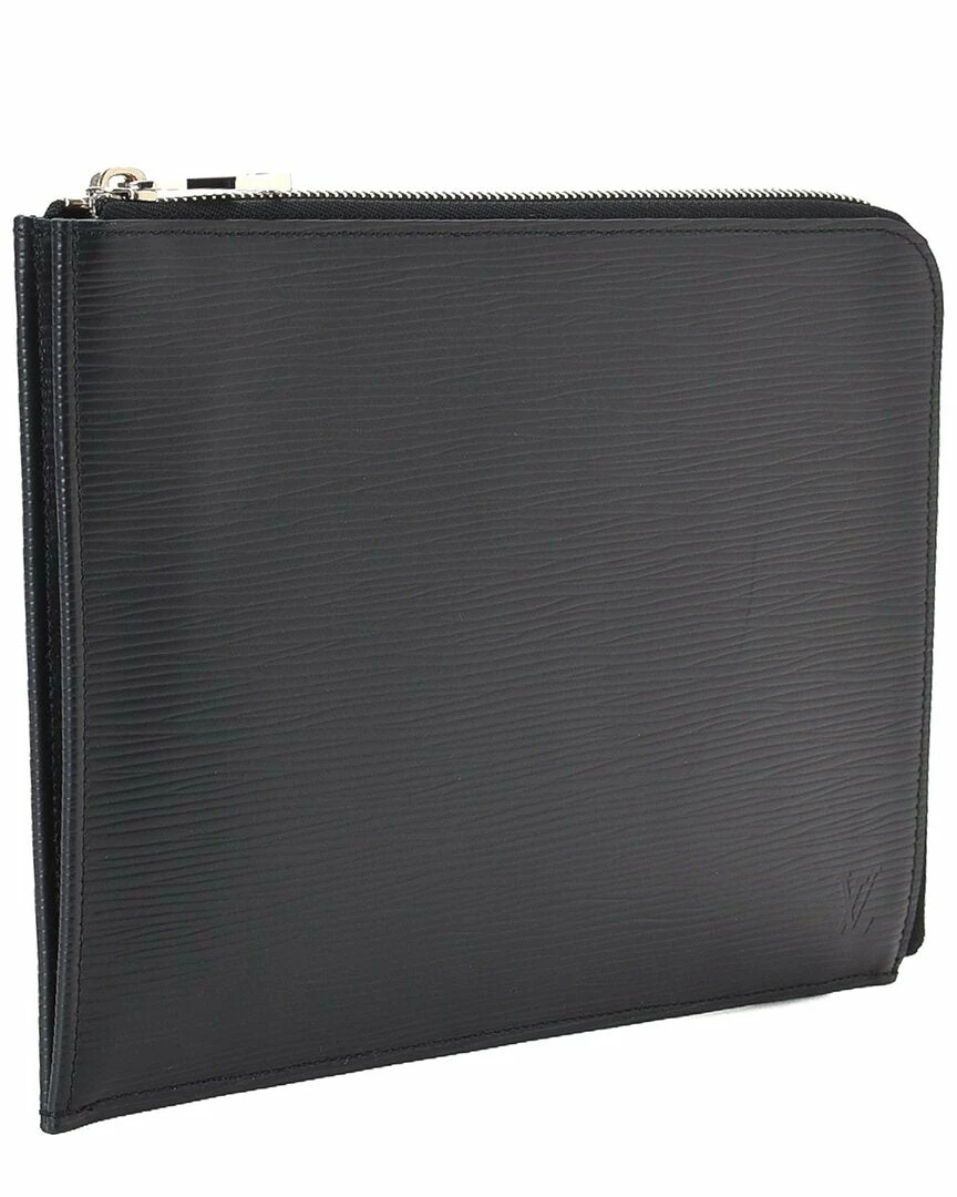 Outlet 😀 Louis Vuitton Black Leather Pochette Jour PM (Authentic Pre-Owned) 😀 - Image 2