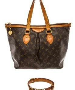Flash Sale 🥰 Louis Vuitton Brown Monogram Palermo PM Tote Bag 😍