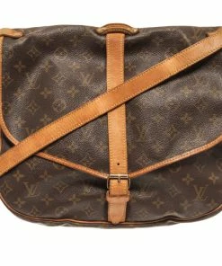 Best Pirce ๐ Louis Vuitton Brown Monogram Canvas Saumur 35 Shoulder Bag ๐งจ