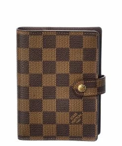 Best deal 😀 Louis Vuitton Damier Ebene Canvas Small Ring Agenda Cover (Authentic Pre-Owned) 👍