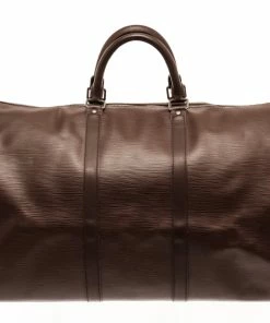 Top 10 😍 Louis Vuitton Brown Epi Leather Keepall 55 Luggage Bag 😍