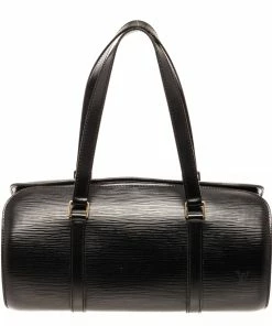New 😍 Louis Vuitton Black Epi Leather Soufflot Tote Bag 😀