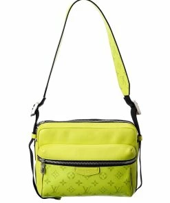 Best deal ๐ Louis Vuitton Yellow Fabric Taigarama Outdoor Messenger PM (Authentic Pre- ๐
